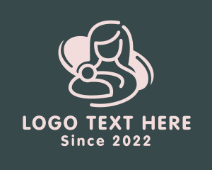 Lactation - Mother Infant Obstetrics logo design