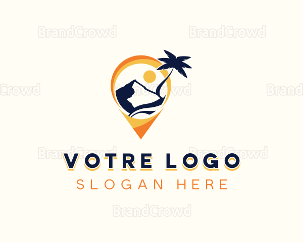 Location Pin Tourist Logo