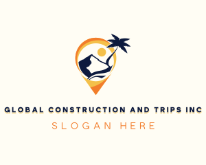 Travel - Location Pin Tourist logo design