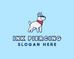 Piercing - Pet Dog Grooming logo design