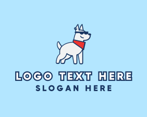 Pet Dog Grooming Logo