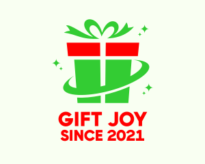 Christmas Gift Present logo design