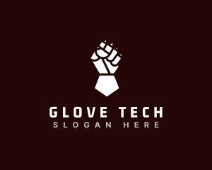 Glove - Gauntlet Glove Armor logo design