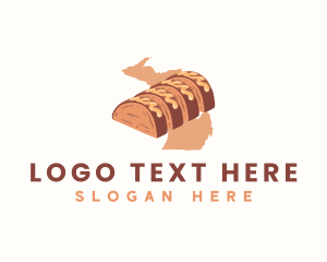 Map - Michigan Chocolate Fudge logo design