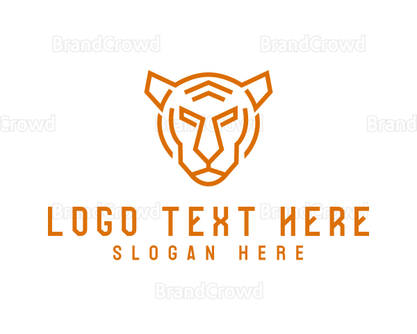 Geometric Tiger Hunter Logo