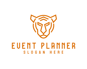 Tiger - Geometric Tiger Hunter logo design