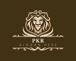 Zoo - Lion Shield Royalty logo design