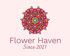 Spring Flower Bouquet logo design