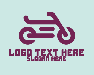 Motor Bike - Modern Motorcycle Symbol logo design
