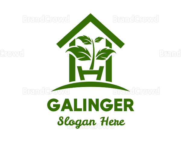 Greenhouse Plant Gardening Logo