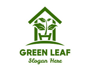 Greenhouse Plant Gardening  logo design