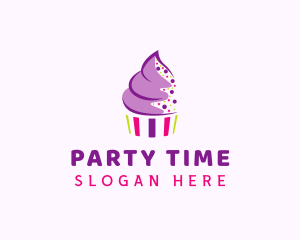 Birthday - Muffin Cake Sprinkle logo design