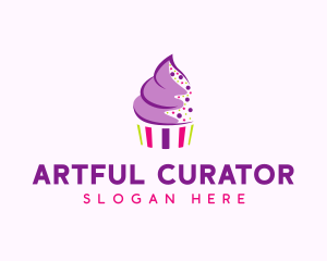 Muffin Cake Sprinkle  logo design