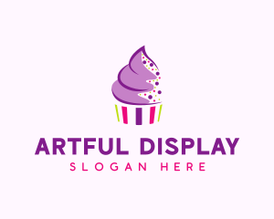 Muffin Cake Sprinkle  logo design