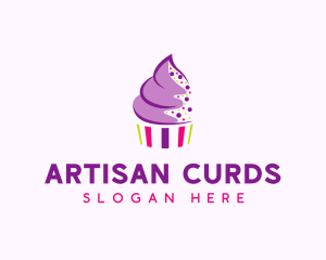 Muffin Cake Sprinkle  logo design