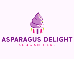 Muffin Cake Sprinkle  logo design