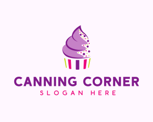 Muffin Cake Sprinkle  logo design