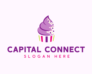 Muffin Cake Sprinkle  logo design