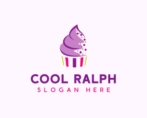 Muffin Cake Sprinkle  logo design