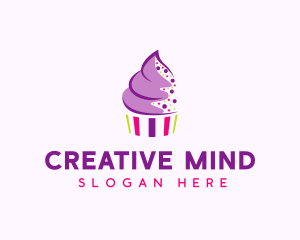 Muffin Cake Sprinkle  logo design