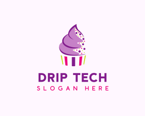 Muffin Cake Sprinkle  logo design