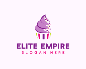 Muffin Cake Sprinkle  logo design