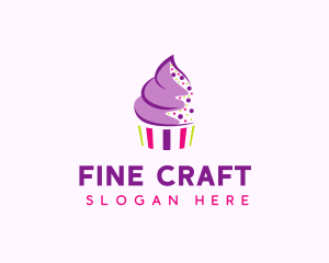 Muffin Cake Sprinkle  logo design