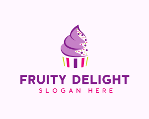 Muffin Cake Sprinkle  logo design