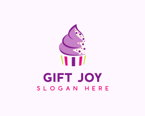 Muffin Cake Sprinkle  logo design