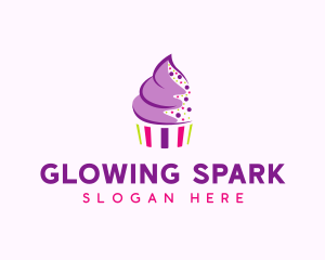 Muffin Cake Sprinkle  logo design