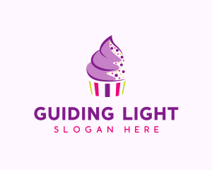 Muffin Cake Sprinkle  logo design