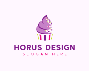 Muffin Cake Sprinkle  logo design