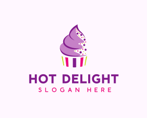 Muffin Cake Sprinkle  logo design