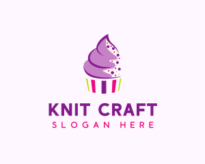 Muffin Cake Sprinkle  logo design