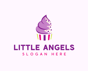 Muffin Cake Sprinkle  logo design