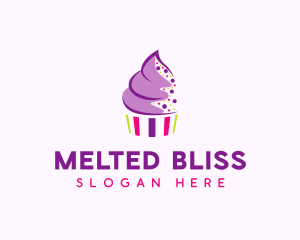 Muffin Cake Sprinkle  logo design