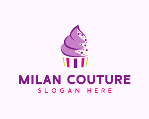 Muffin Cake Sprinkle  logo design