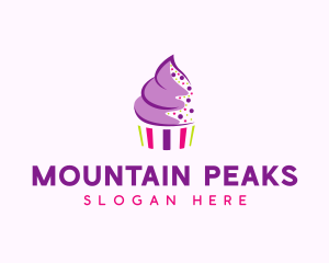 Muffin Cake Sprinkle  logo design