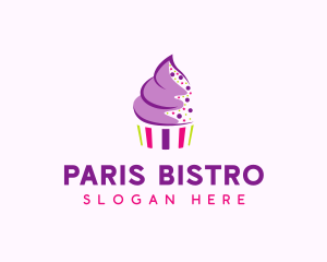 Muffin Cake Sprinkle  logo design