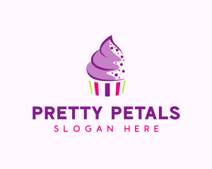 Muffin Cake Sprinkle  logo design