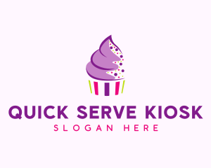 Muffin Cake Sprinkle  logo design