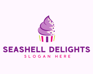 Muffin Cake Sprinkle  logo design