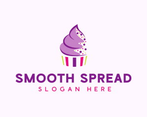 Muffin Cake Sprinkle  logo design