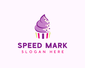 Muffin Cake Sprinkle  logo design