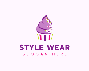 Muffin Cake Sprinkle  logo design