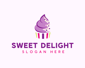 Muffin Cake Sprinkle  logo design