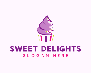 Muffin Cake Sprinkle  logo design