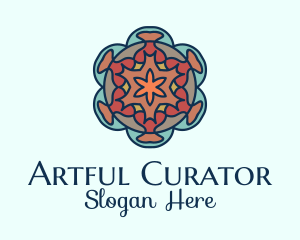 Flower Art Decoration  logo design