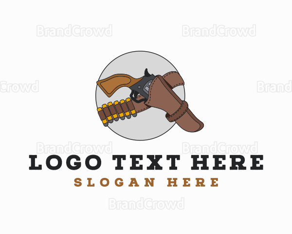 Revolver Gun Holster Logo