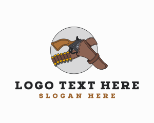 Revolver Gun Holster Logo